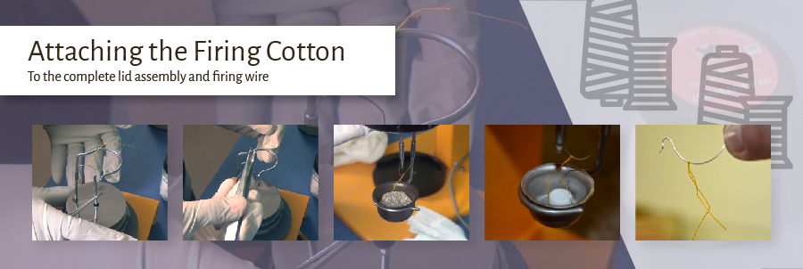 Attaching the Firing Cotton to the Firing Wire